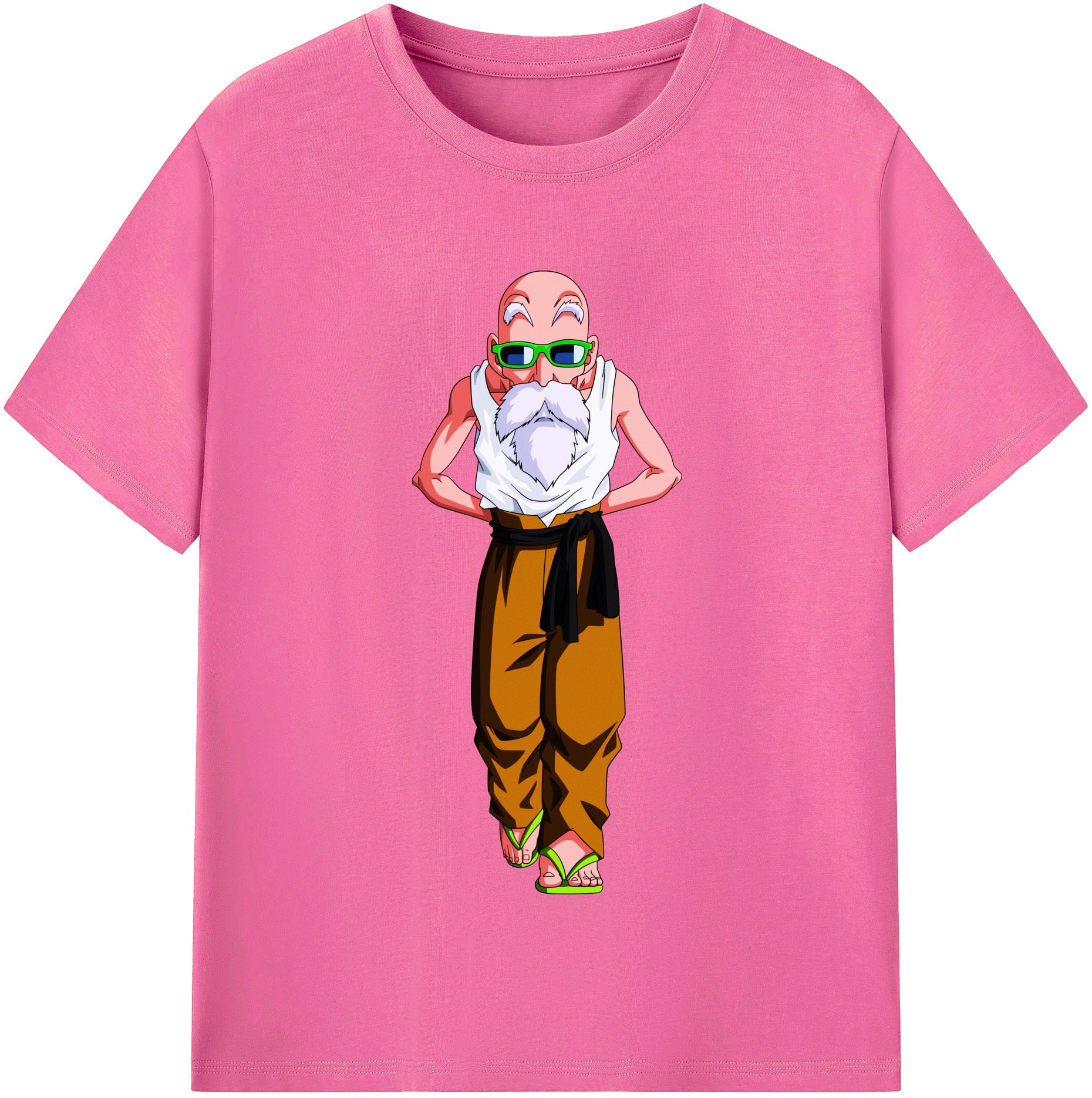 （画像用） ドラゴンボール 亀仙人（かめせんにん） DRAGON BALL Master Roshi Kame Sennin レディースカジュアルプリントTシャツ（綿100％）